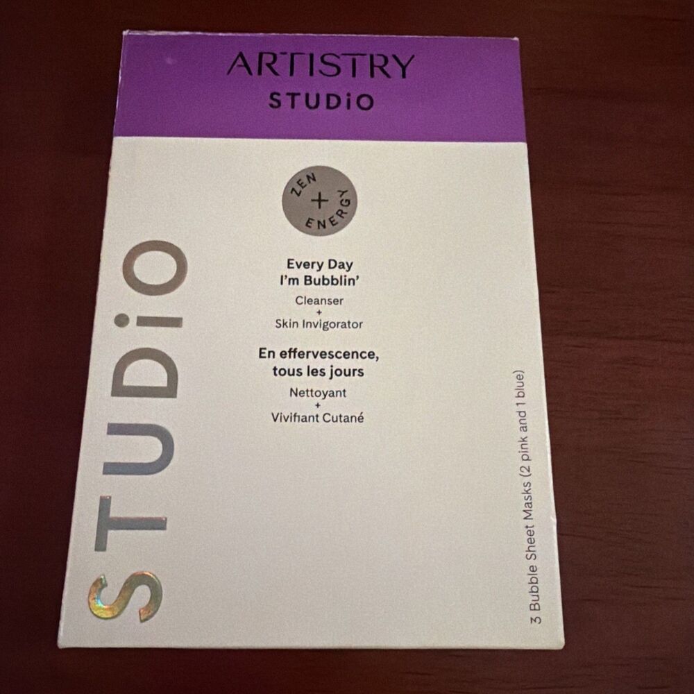 Artistry Studio Every Day Im Bubblin Cleanser & Invigorator 3 Bubble Sheet Masks